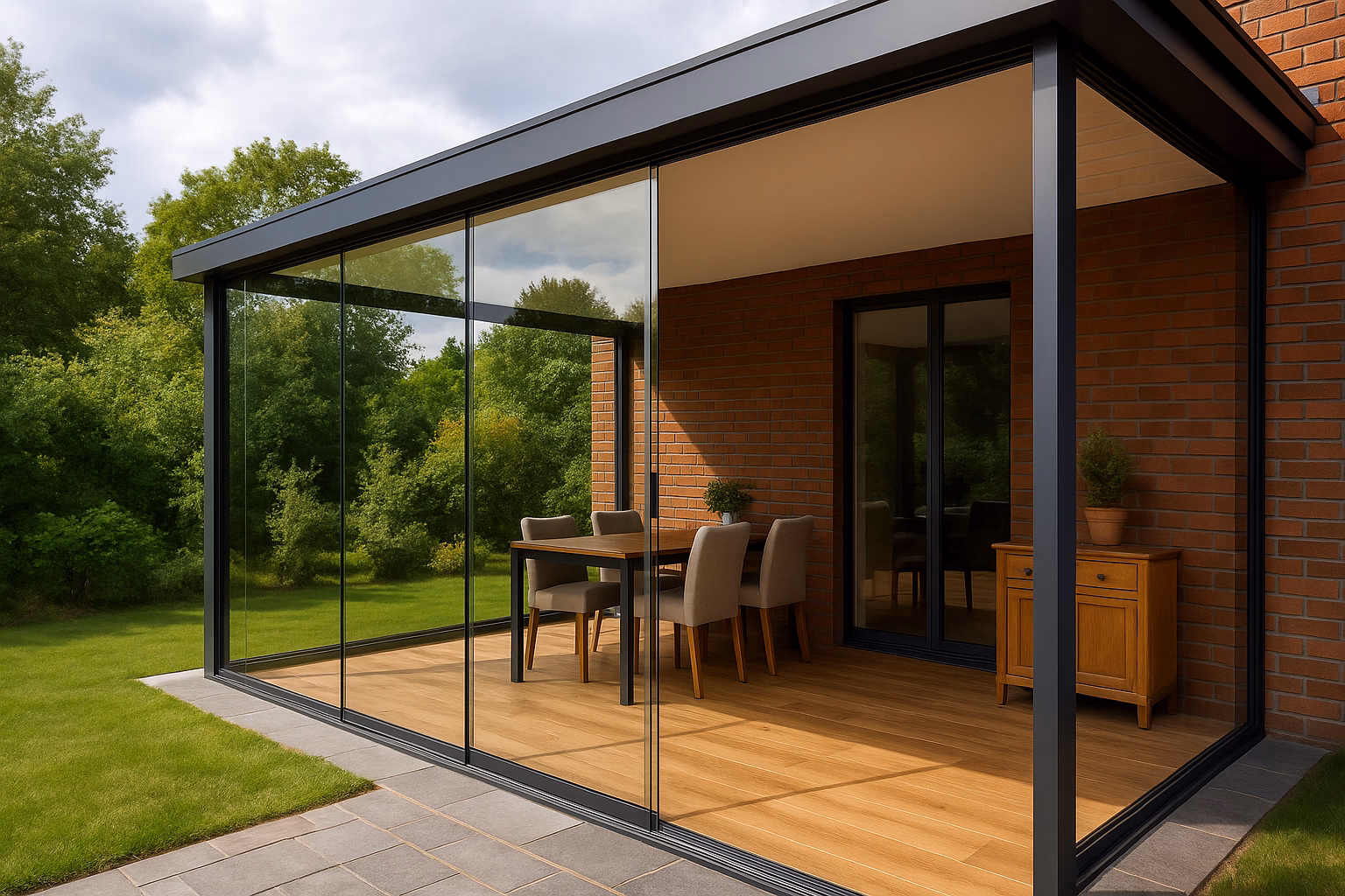 Безрамное остекление